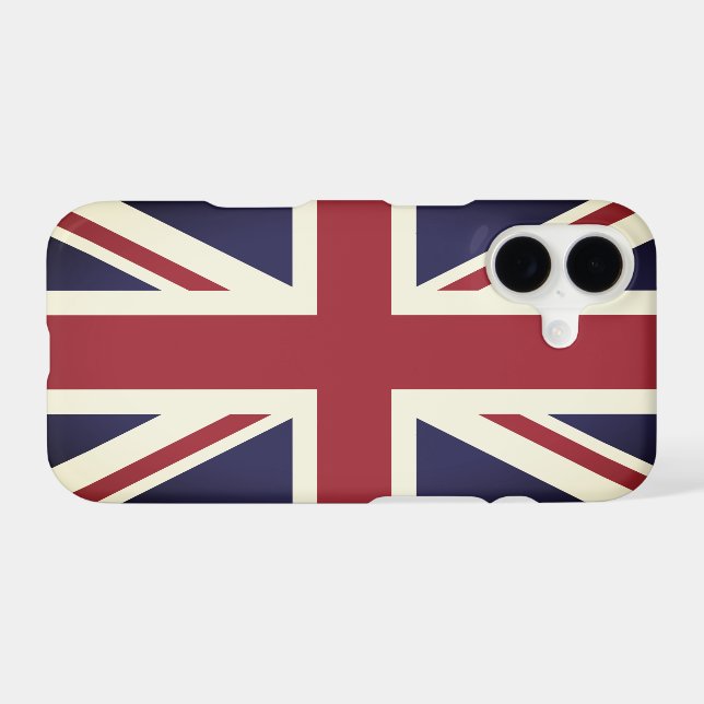 Vintage British Flag Case, UK, United Kingdom (Back (Horizontal))