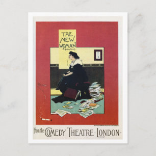 Vintage British London theatre play advert Postcard