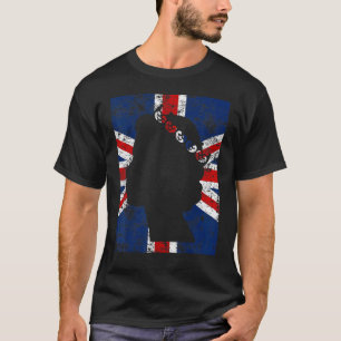 Vintage British Queen United Kingdom Flag 2 T-Shirt