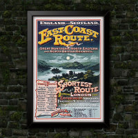 Vintage British Rail Network Route Advertising