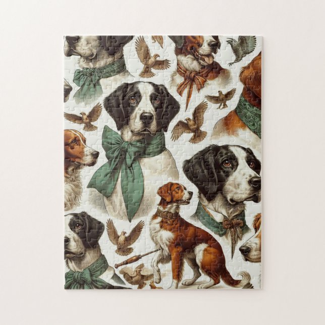 Vintage Brittany Seamless Jigsaw Puzzle (Vertical)