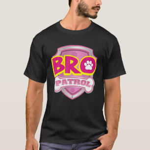Vintage Bro Patrol Design Arts Dogs Funny For Fami T-Shirt