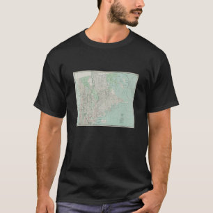 Vintage Bronx Ny Map 1917 T-Shirt