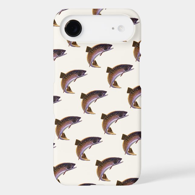 Vintage Brook Trout Fish, Sports Fishing Fisherman (Back)