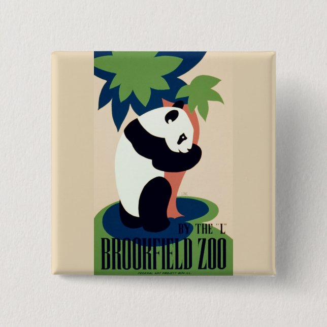 Vintage “Brookfield Zoo” button (Front)