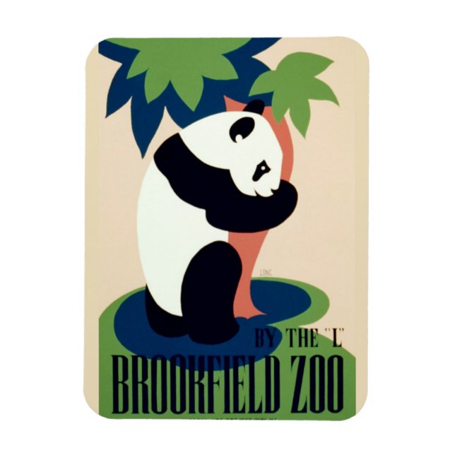 Vintage “Brookfield Zoo” magnet (Vertical)