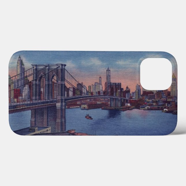 Vintage Brooklyn Bridge Case-Mate iPhone Case (Back (Horizontal))