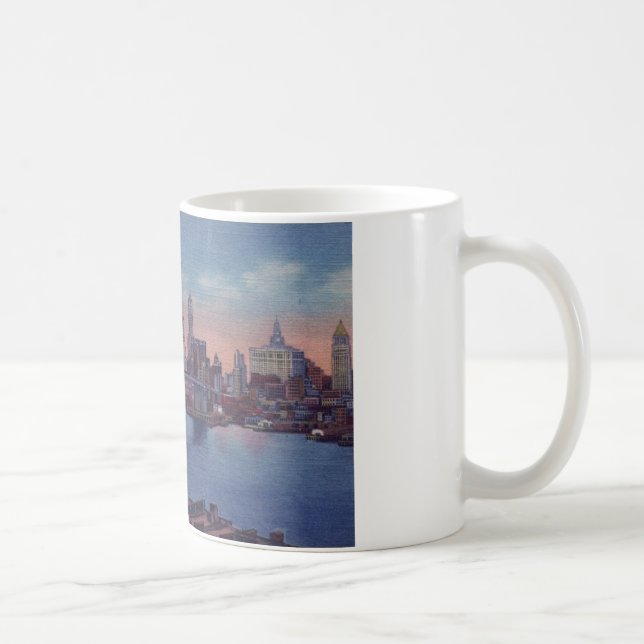 Vintage Brooklyn Bridge Coffee Mug (Right)