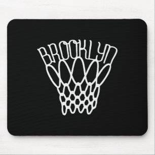 Vintage Brooklyn City New York Basketball Net Play Mouse Pad