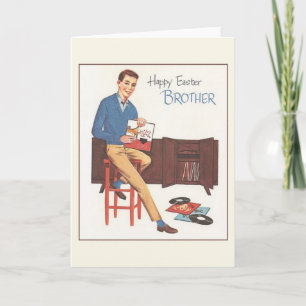 Vintage Brother Easter Card