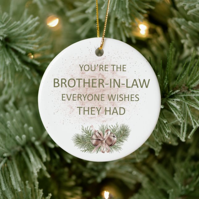 Vintage Brother-in-Law Gift Ceramic Ornament (Tree)