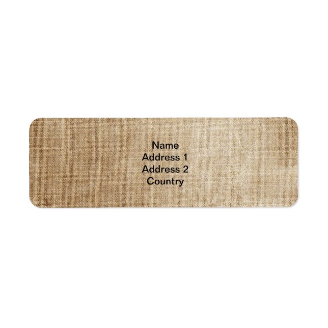 Vintage Brown Address Labels – Personalized (Front)
