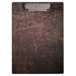 Vintage brown leather clipboard