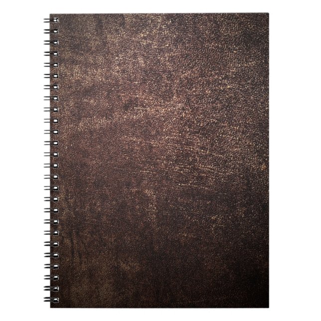 Vintage brown leather notebook (Front)