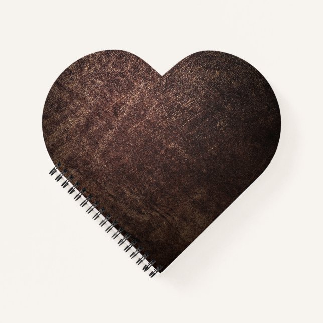 Vintage brown leather notebook (Front)