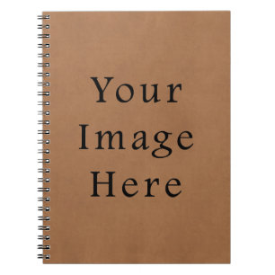 Vintage Brown Leather Parchment Paper Background Notebook