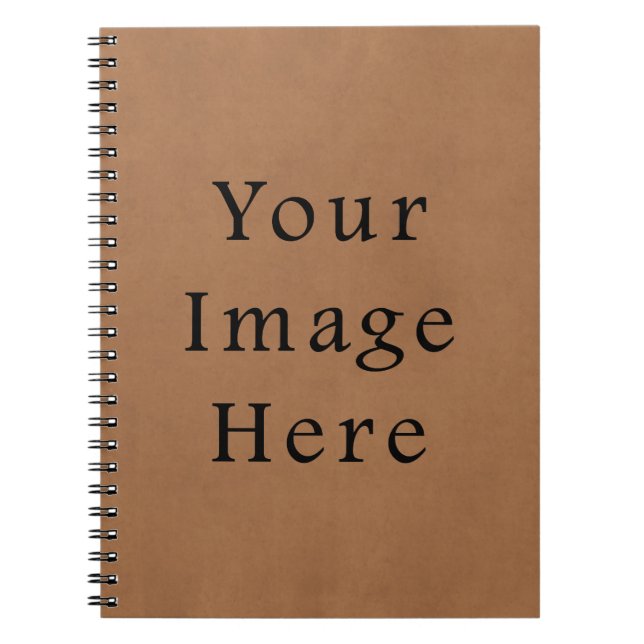 Vintage Brown Leather Parchment Paper Background Notebook (Front)