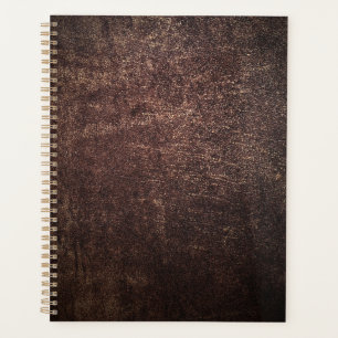 Vintage brown leather  planner
