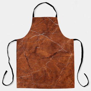 Vintage brown marble texture apron