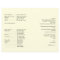 Vintage Brown Oak Tree on Cream Wedding Program