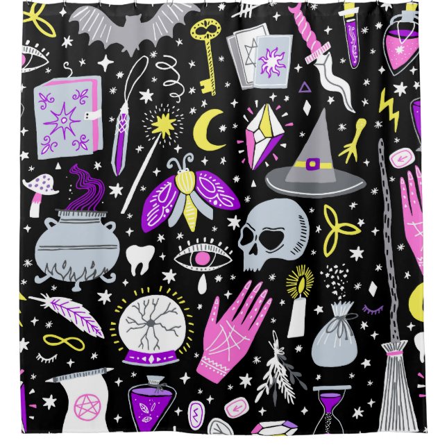 Vintage brown-orange tartan plaid. shower curtain (Front)