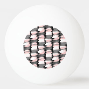 Vintage brush strokes, grey-pink decor. ping pong ball