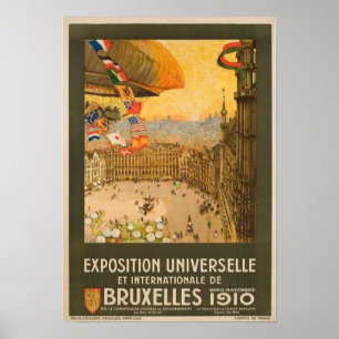 Vintage Brussels Exhibition Poster