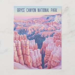 Vintage Bryce Canyon National Park Utah Postcard