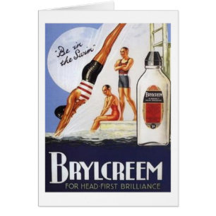 Vintage Brylcreem Be in the Swim Ad