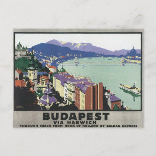 Vintage Budapest Hungary Postcard