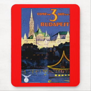 Vintage Budapest Mouse Pad