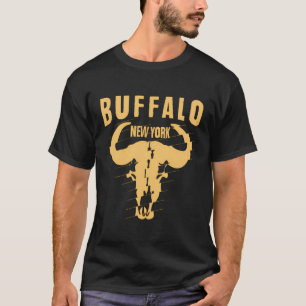 Vintage Buffalo Head Retro Buffalo City New York S T-Shirt