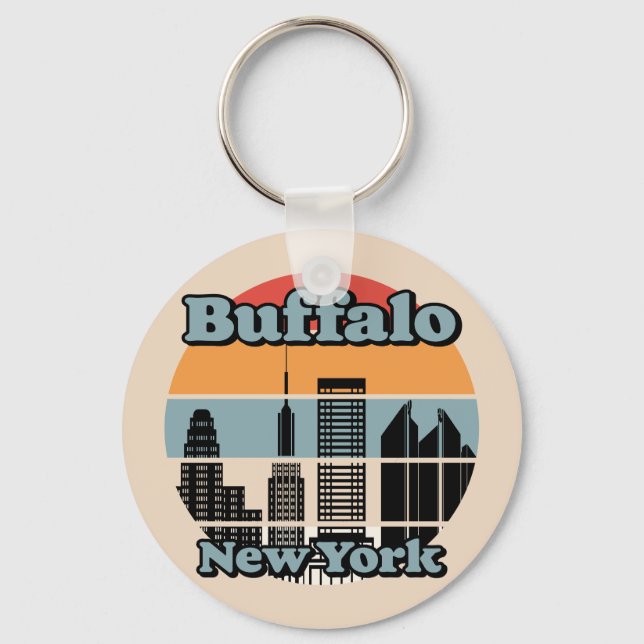 Vintage Buffalo New York Key Ring (Front)