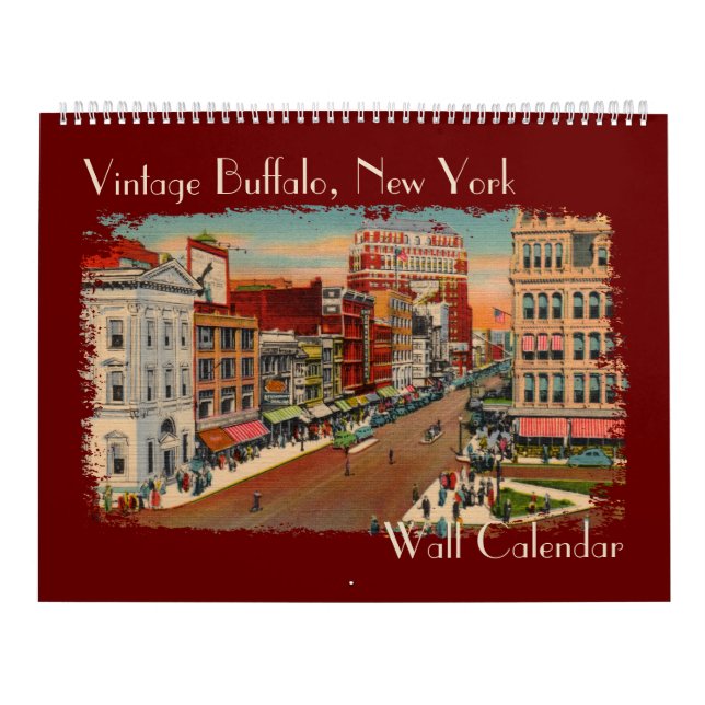 Vintage Buffalo, NY Wall Calendar (Cover)