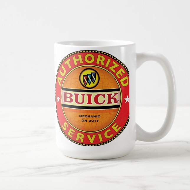 Vintage Buick cars service sign Coffee Mug (Right)