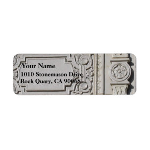 Vintage Building Architecture Address Labels