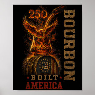 Vintage Built Aamerica Patriotic 250 Years 2 Poster