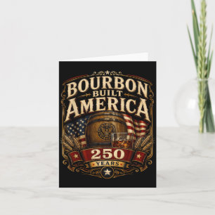 Vintage Built Aamerica Patriotic 250 Years 3 Card