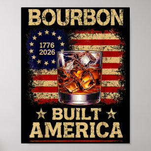 Vintage Built Aamerica Patriotic 250 Years 4 Poster