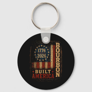 Vintage Built Aamerica Patriotic 250 Years Key Ring