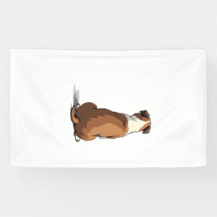 Vintage Bulldog Rear View Illustration Dog Lover G Banner
