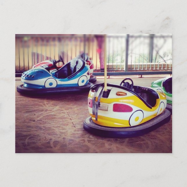 Vintage Bumper Car Card - Instagrammed (Front)