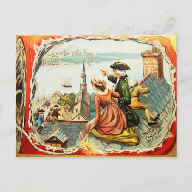 Vintage Bunker Hill Postcard (Front)