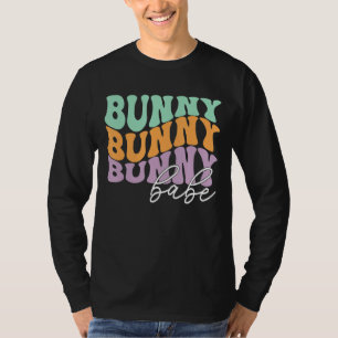 Vintage Bunny Babe Easter 2022 Women Men Kids Clot T-Shirt