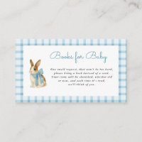 Vintage Bunny Boy Baby Shower Books for Baby