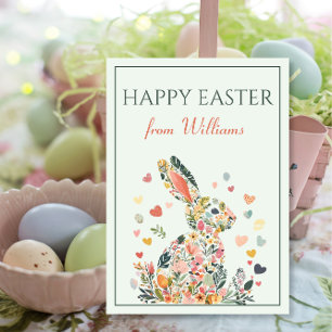 Vintage Bunny Easter Greeting Holiday Card