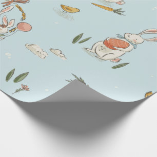 Vintage Bunny Easter Wrapping Paper