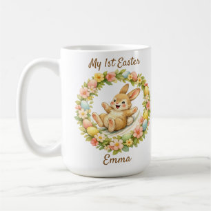 Vintage Bunny My First Easter Coffee Mug
