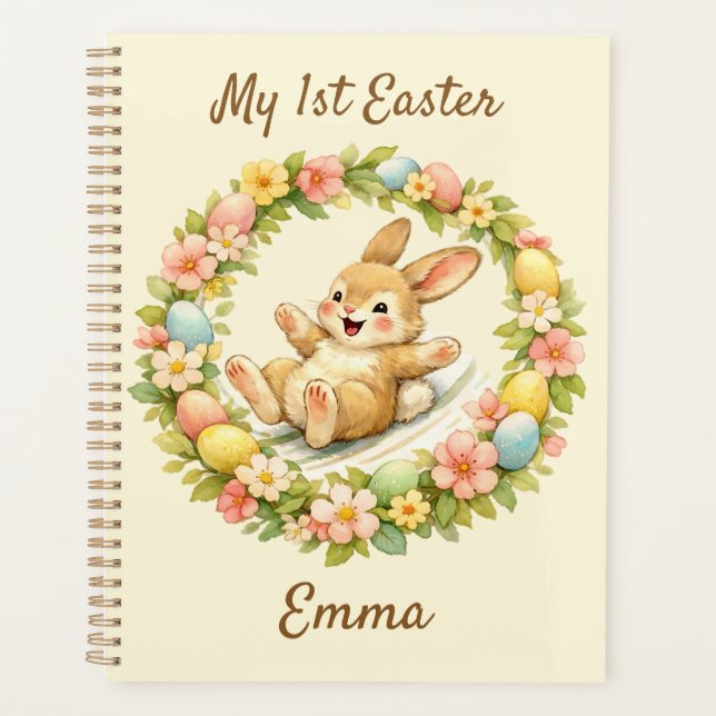 Vintage Bunny My First Easter Planner (Front)
