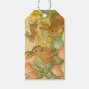 Vintage Bunny/Rabbit Easter Egg/Spring Gift Tags